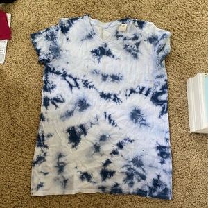 pink/victoria secret tie die sleep top